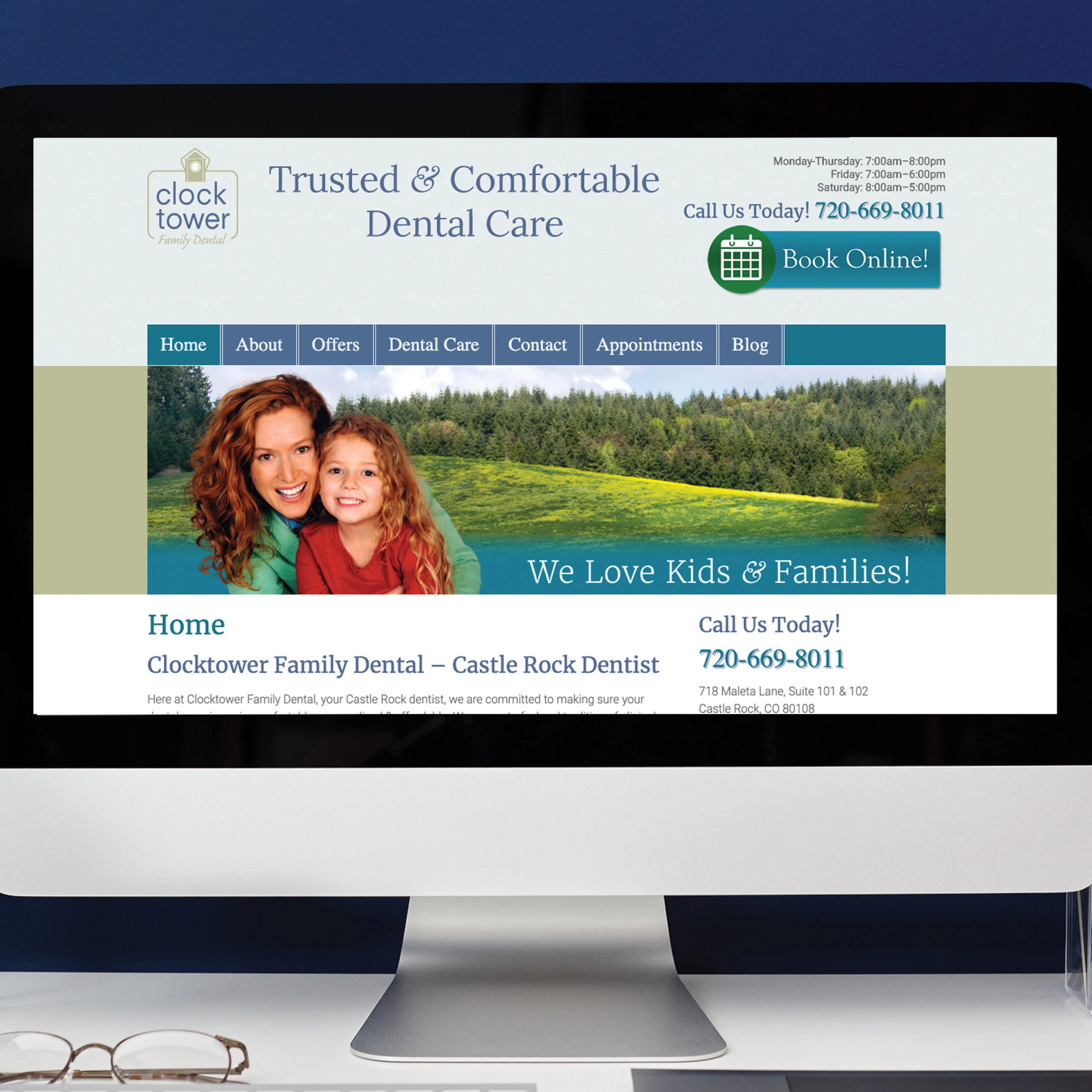 Clocktower Family Dental Website