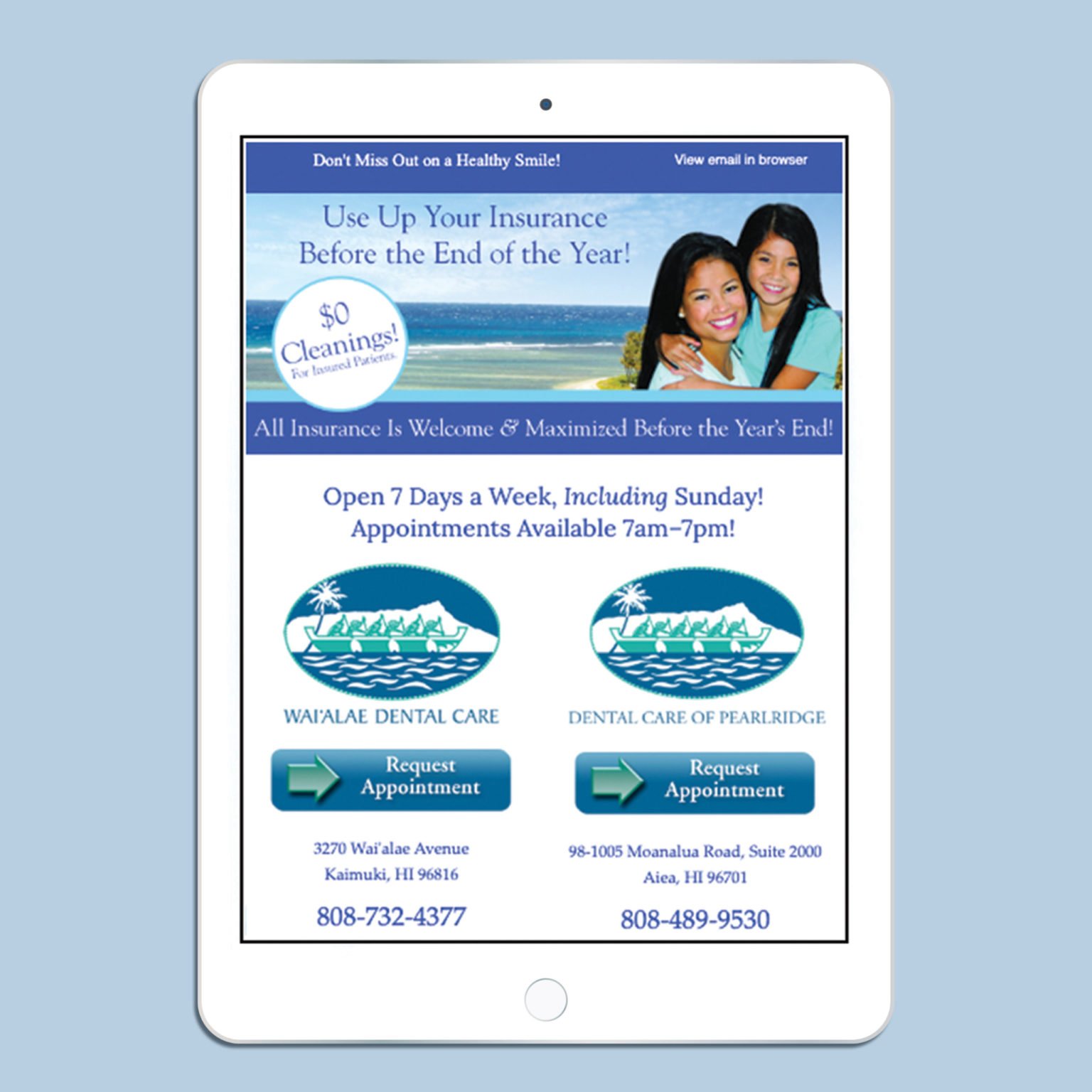 Client Growth Portfolios Waialae Dental Care chrisad