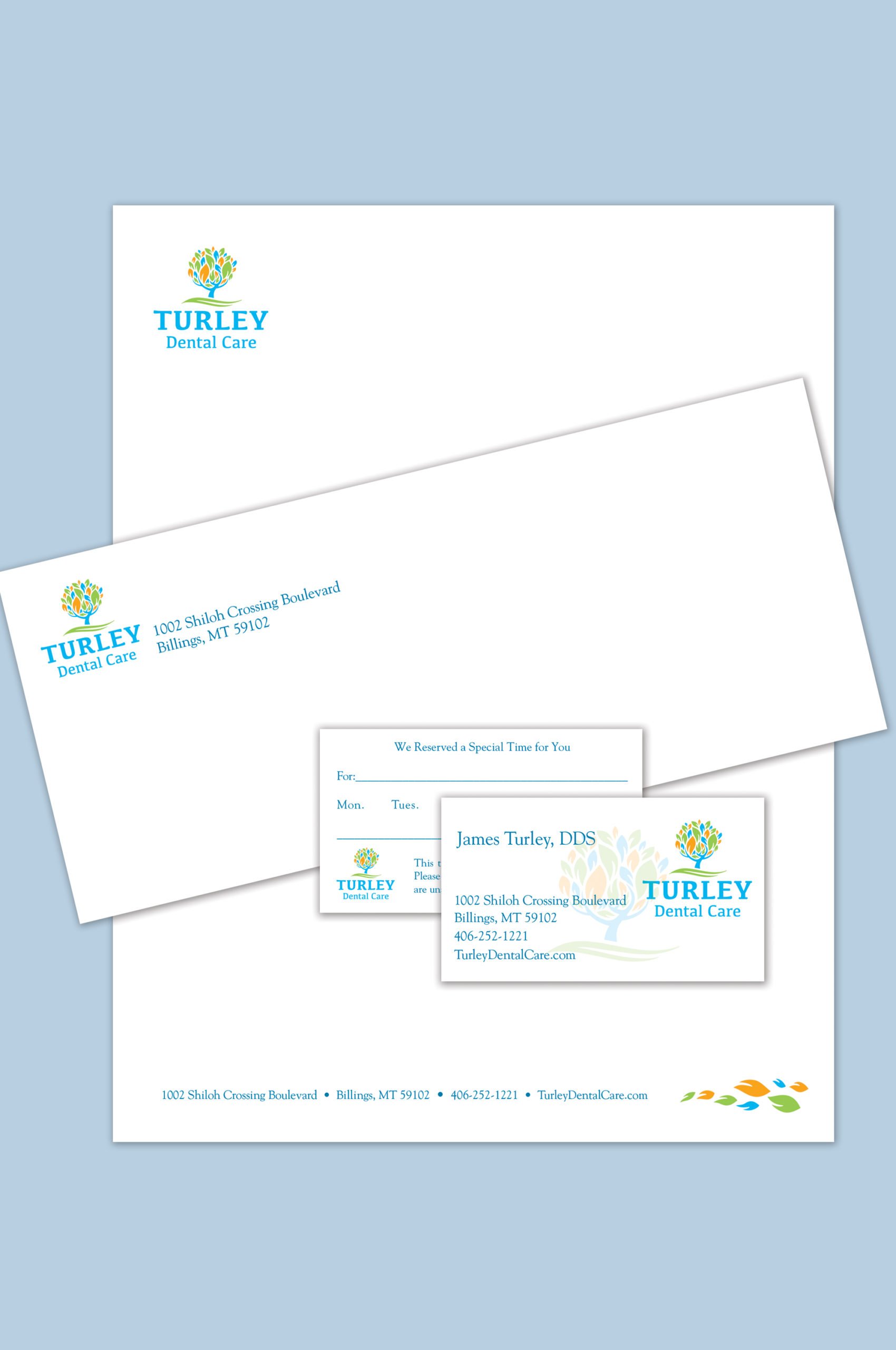 Turley Dental Care Stationery